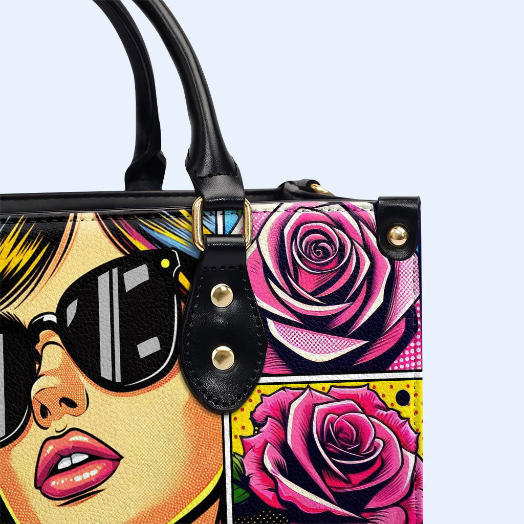 No hay nada básico en mí - Bolso de mano de cuero personalizado - DB35