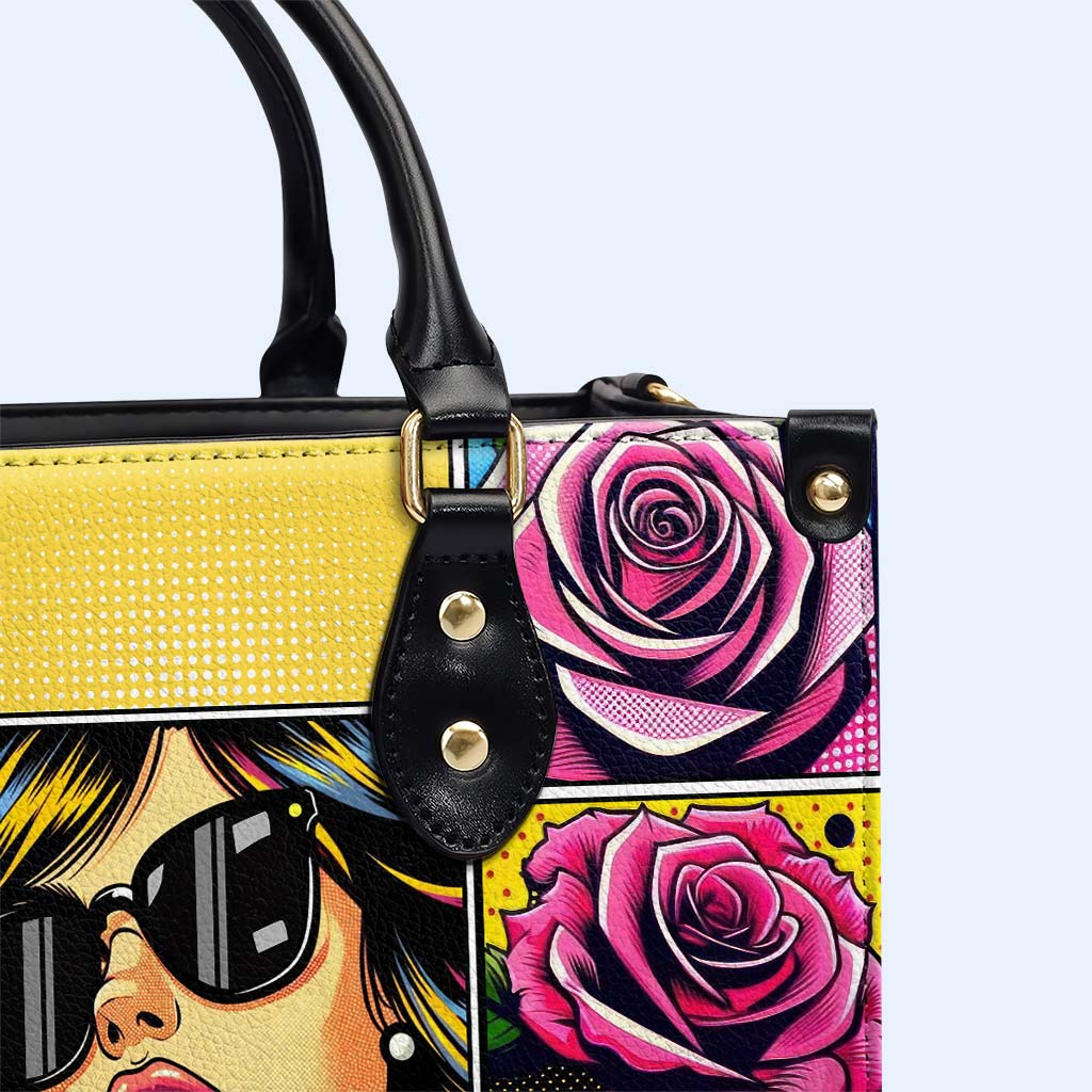 Je n'ai rien de basique - Sac à main en cuir personnalisé - QCUS001_HB