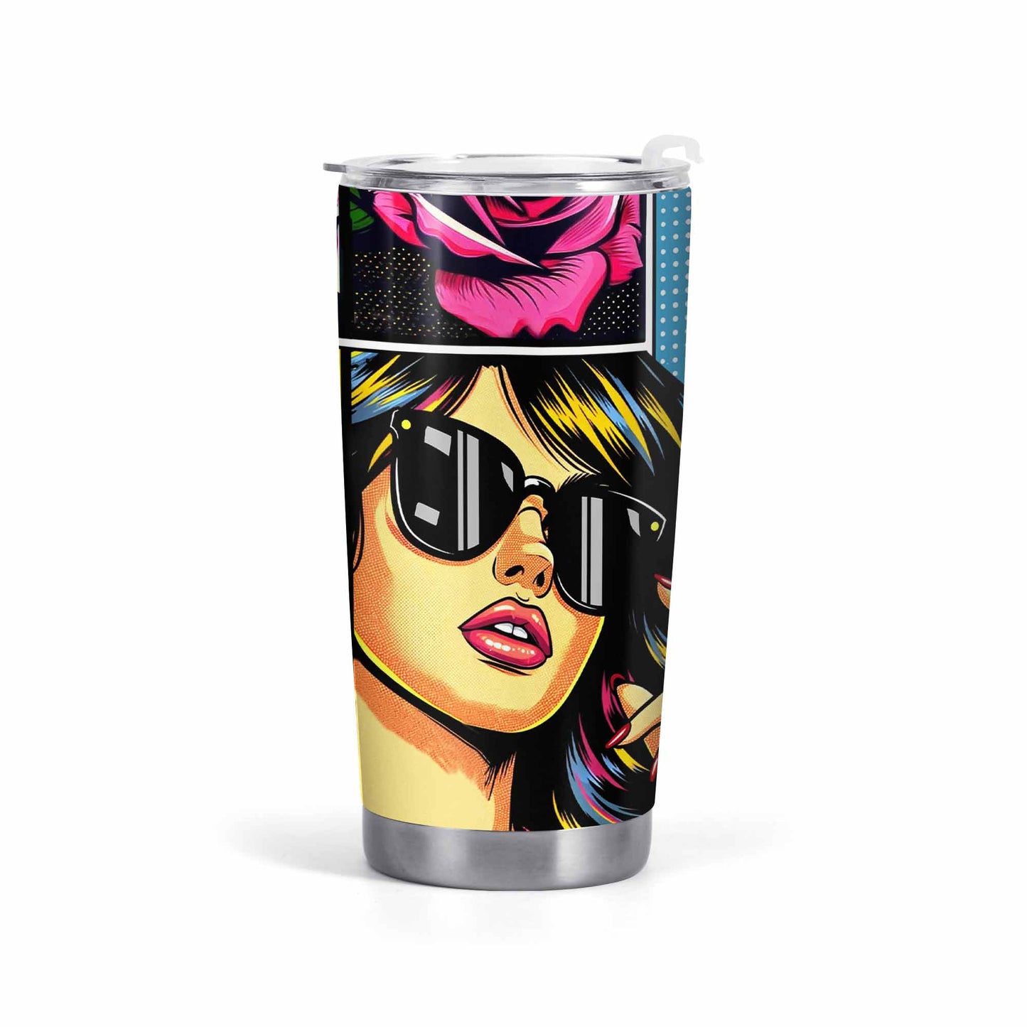 No hay nada básico en mí - Vaso de acero inoxidable personalizado de 20 oz y 30 oz - DB35TB