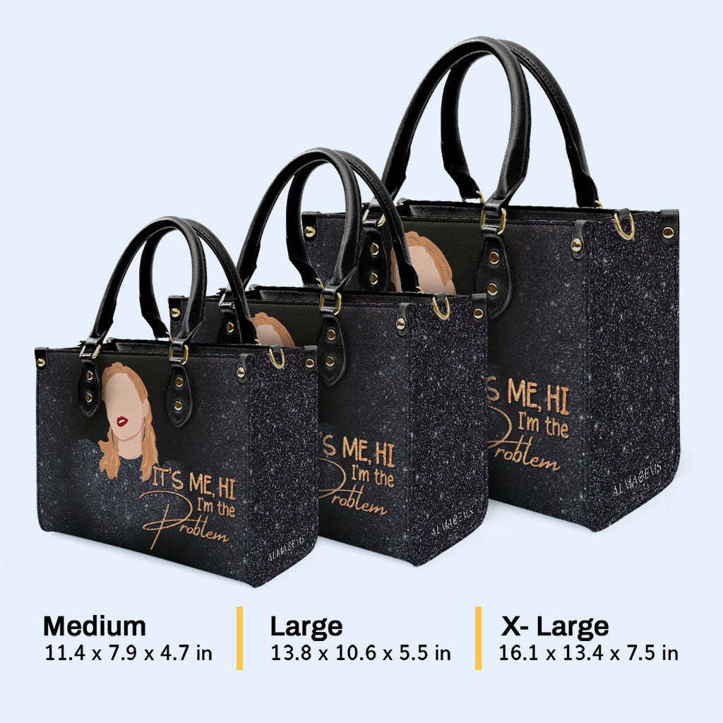 Soy el problema - Bolso de mano de cuero personalizado - DB37