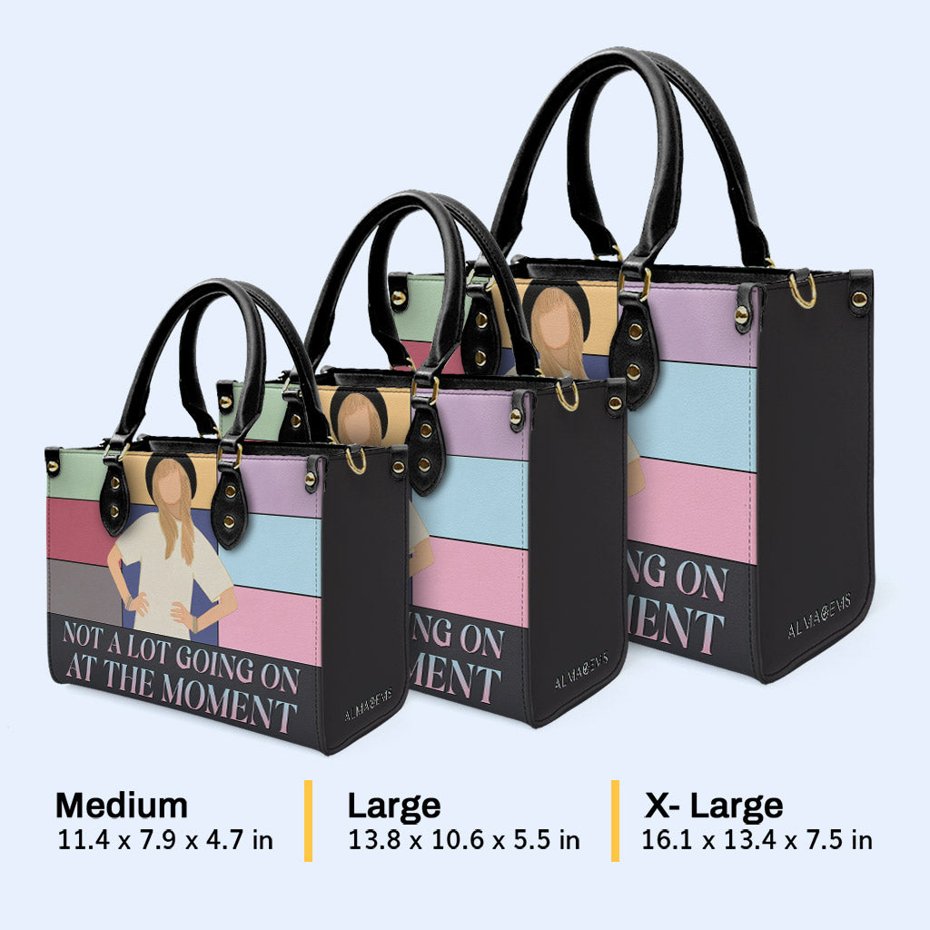No hay mucho que hacer en este momento - Bolso de mano de cuero personalizado - DB38