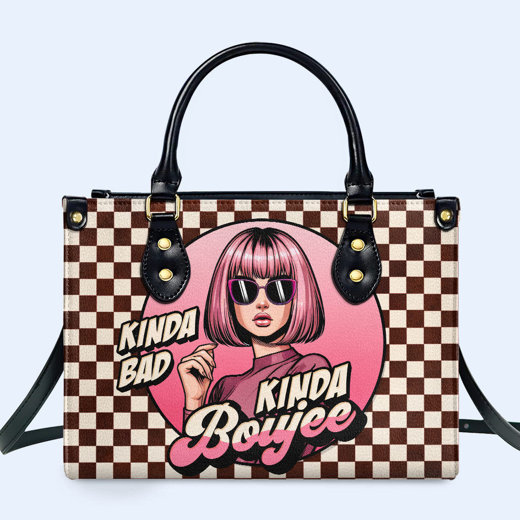 Kinda Boujee - Bolso de mano de cuero personalizado - DB46