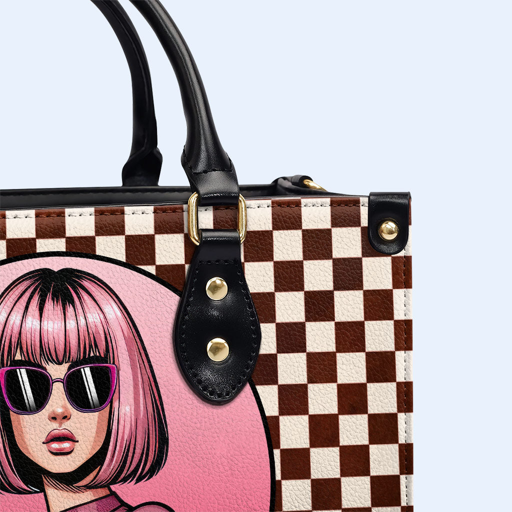 Kinda Boujee - Bolso de mano de cuero personalizado - DB46