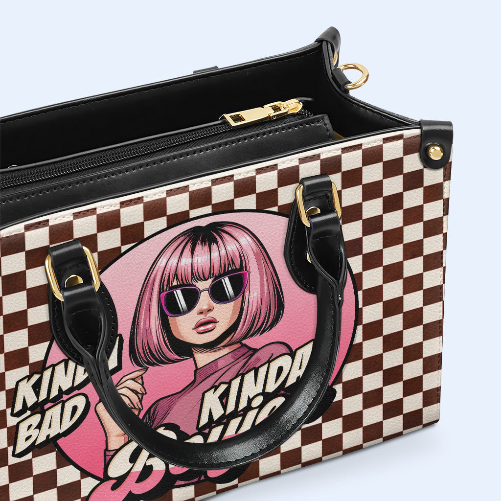 Kinda Boujee - Bolso de mano de cuero personalizado - DB46