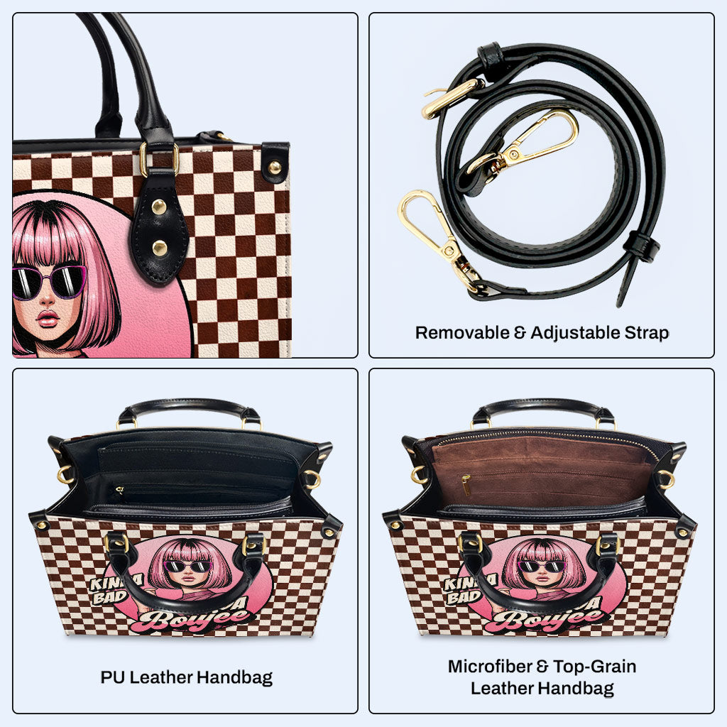 Kinda Boujee - Bolso de mano de cuero personalizado - DB46