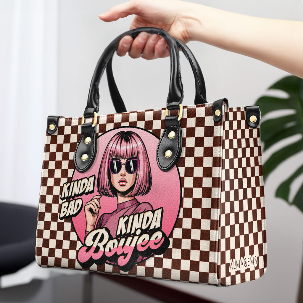 Kinda Boujee - Bolso de mano de cuero personalizado - DB46