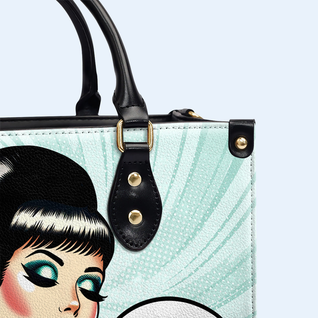 Je peux le faire avec un cœur brisé - Sac à main en cuir personnalisé - DB59
