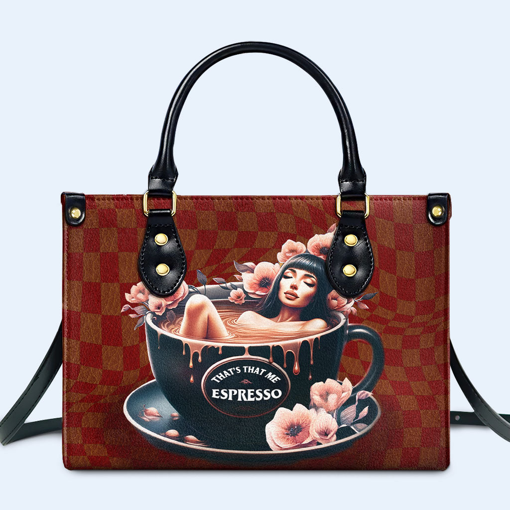 That's That Me Espresso - Sac à main en cuir personnalisé - DB60