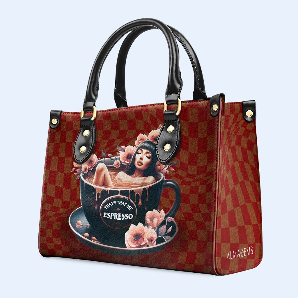 That's That Me Espresso - Sac à main en cuir personnalisé - DB60