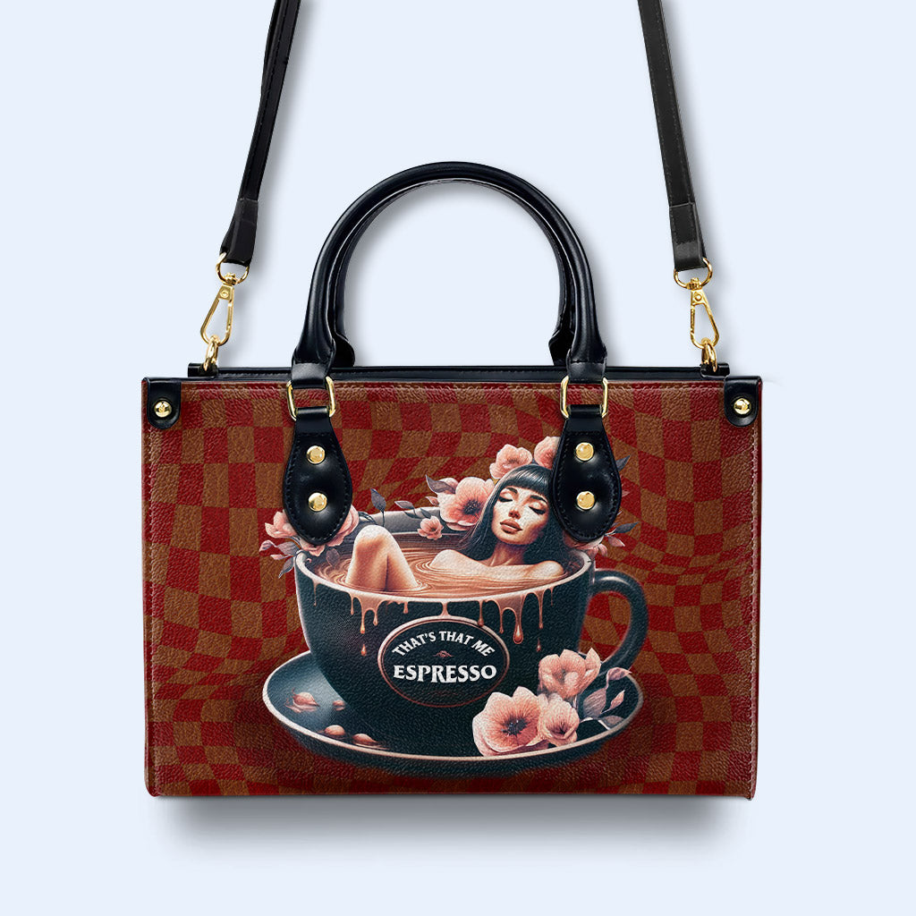 That's That Me Espresso - Sac à main en cuir personnalisé - DB60