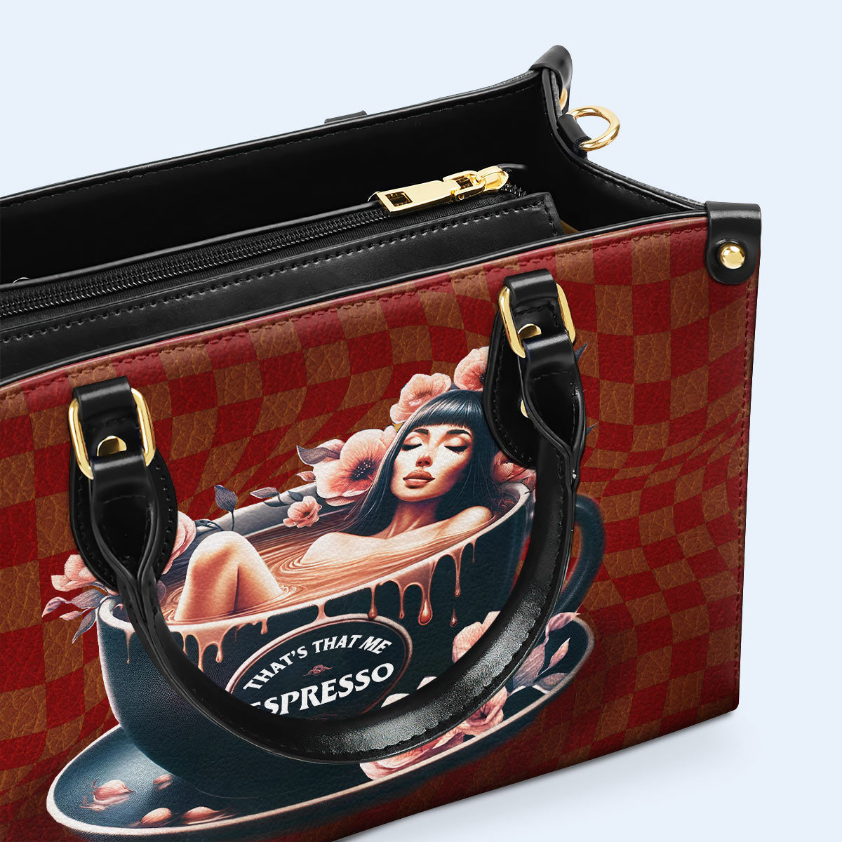 That's That Me Espresso - Sac à main en cuir personnalisé - DB60