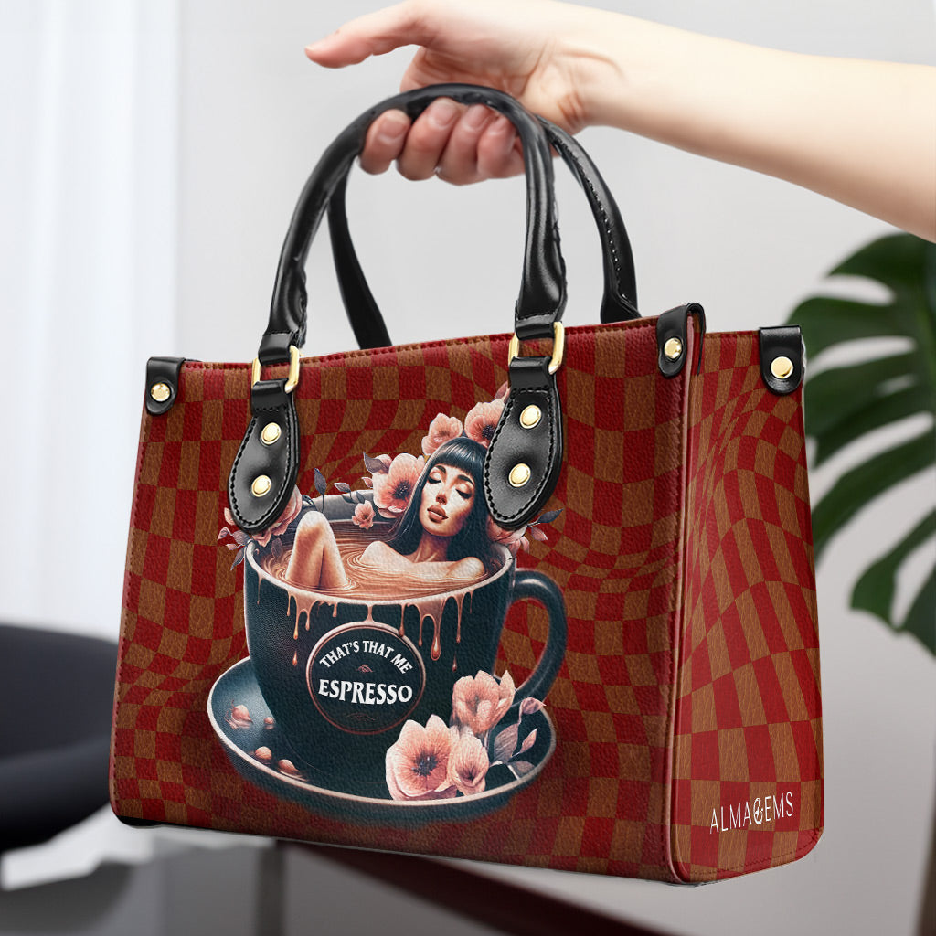 That's That Me Espresso - Sac à main en cuir personnalisé - DB60