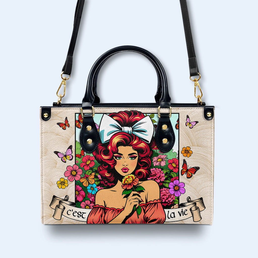 C'est La Vie - Sac à main en cuir personnalisé - DB62