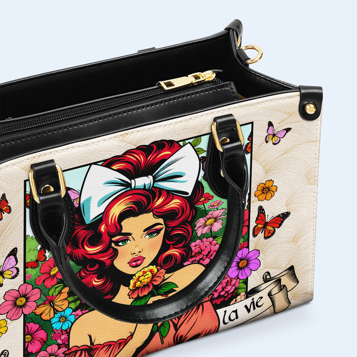 C'est La Vie - Sac à main en cuir personnalisé - DB62