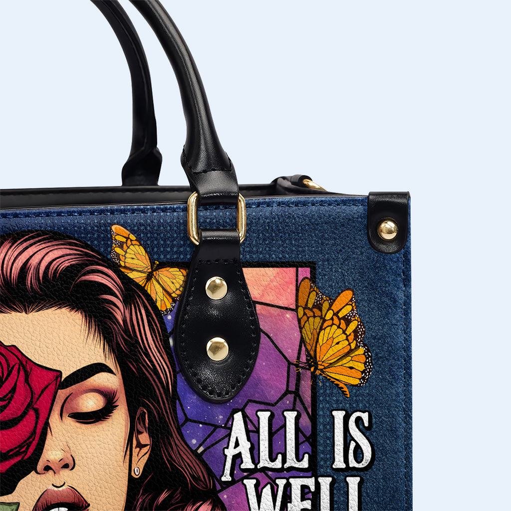 Tout va bien pour moi - Sac à main en cuir personnalisé - DB63
