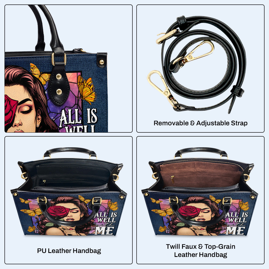 Tout va bien pour moi - Sac à main en cuir personnalisé - DB63