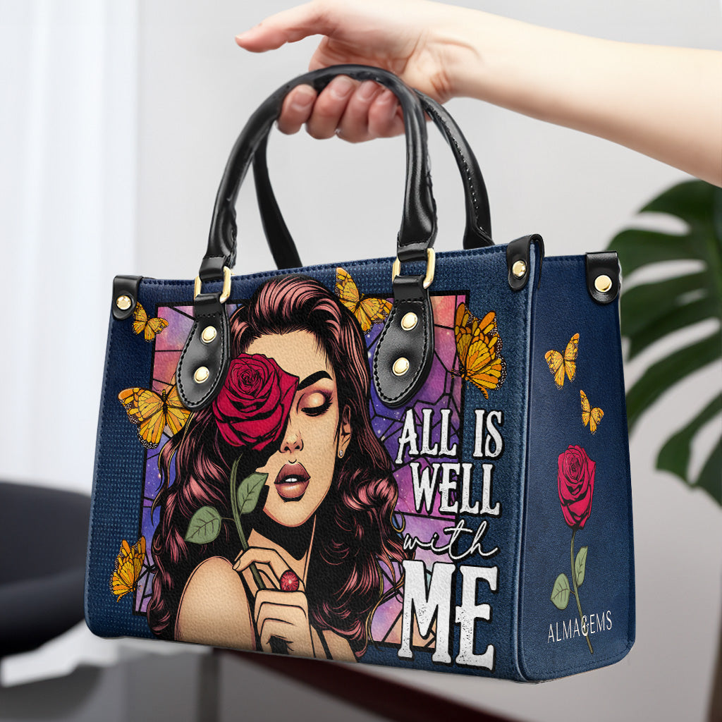 Tout va bien pour moi - Sac à main en cuir personnalisé - DB63