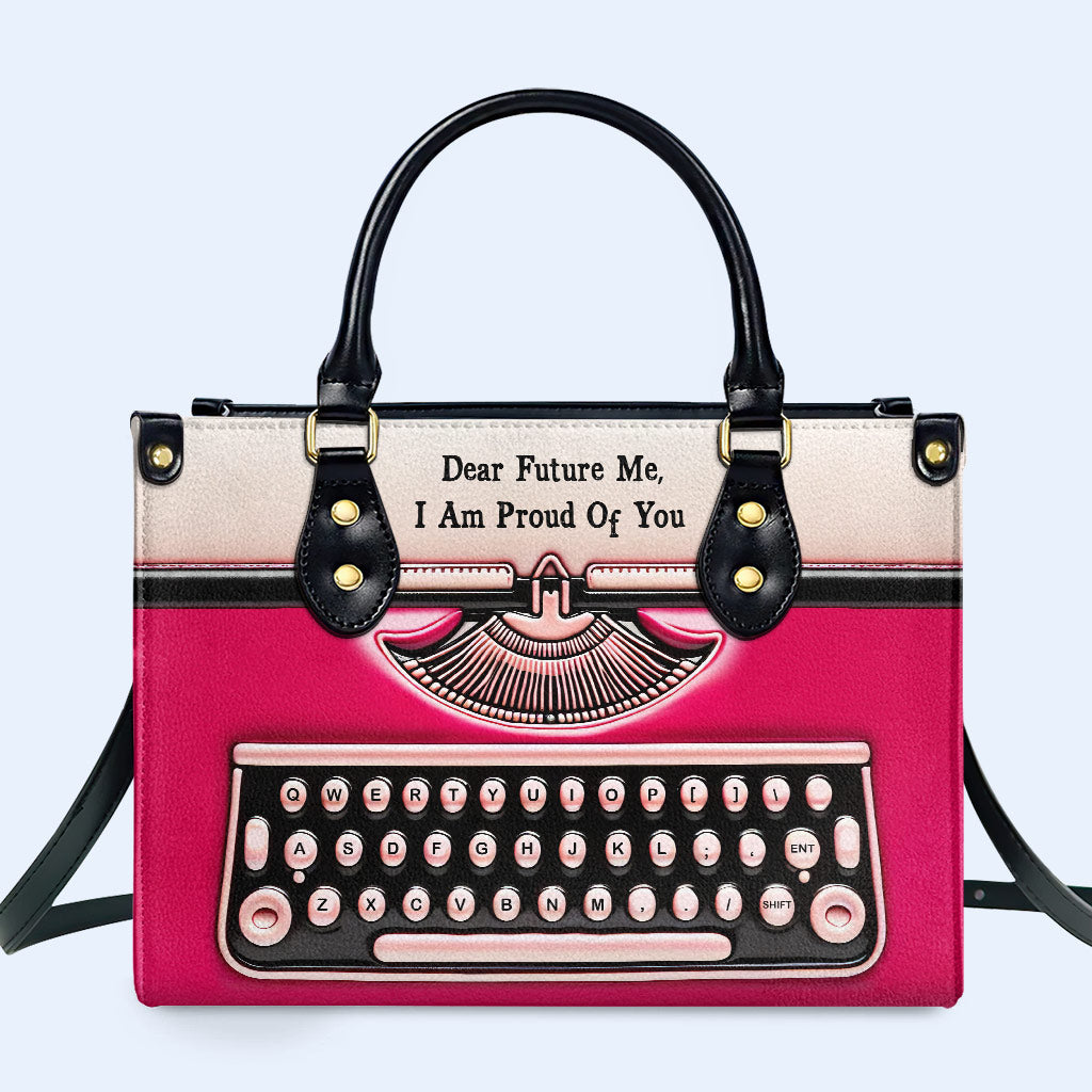 Cher futur moi - Sac à main en cuir personnalisé - DB65