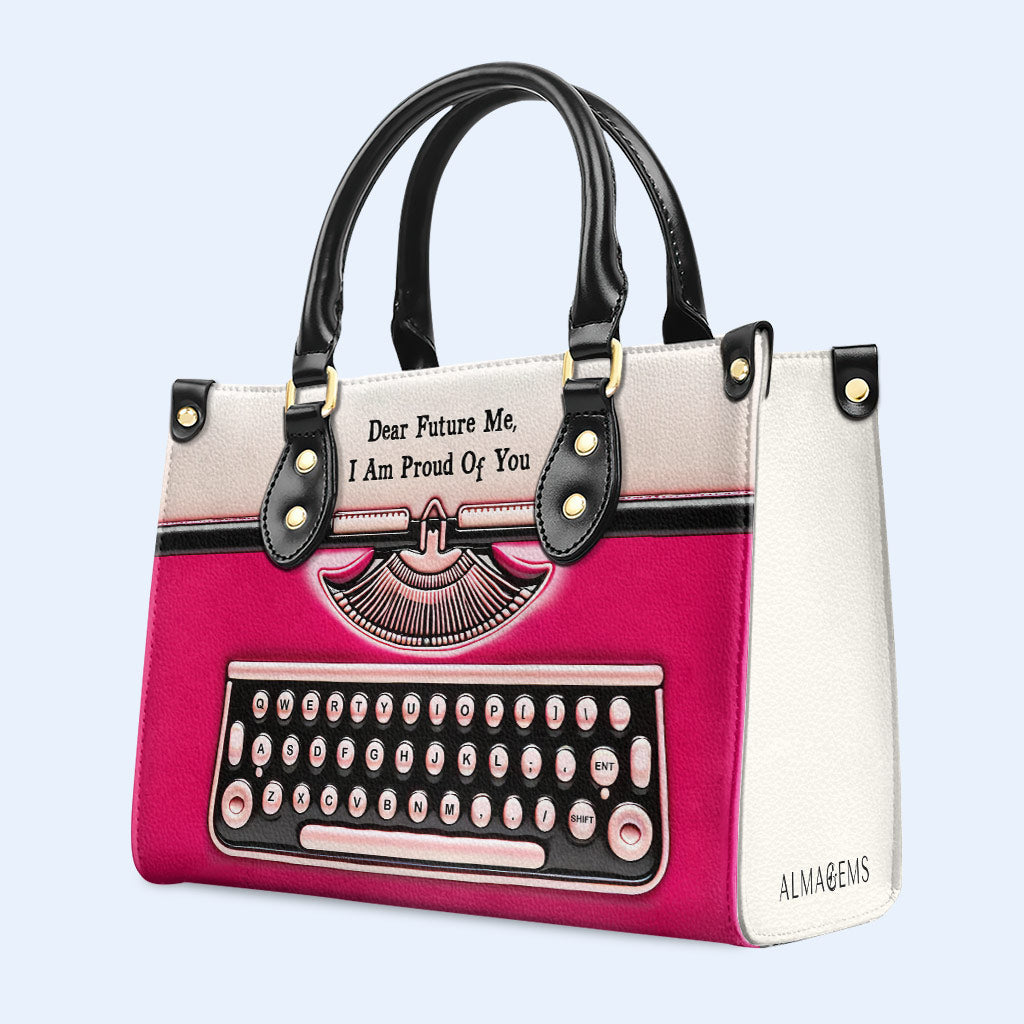 Cher futur moi - Sac à main en cuir personnalisé - DB65