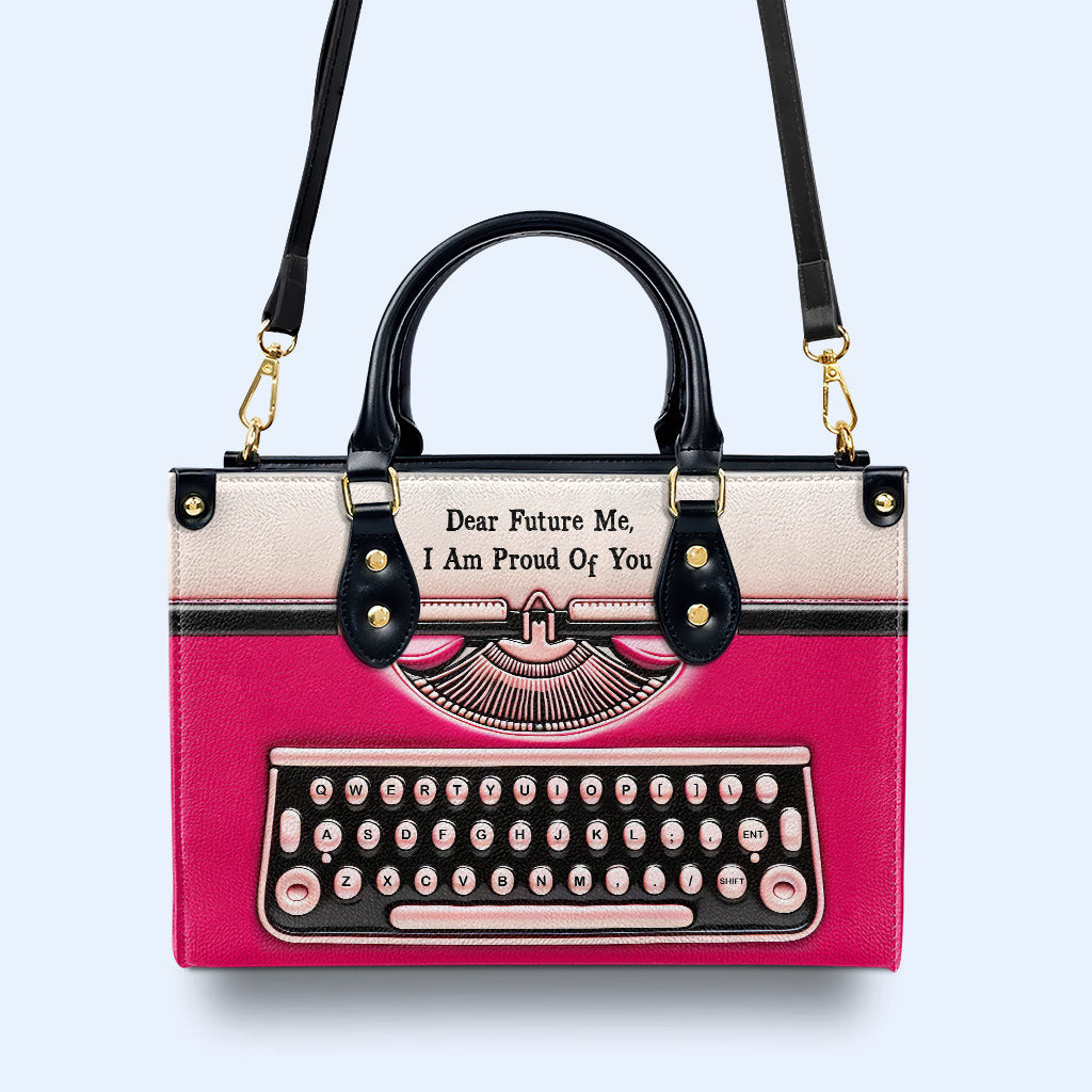 Cher futur moi - Sac à main en cuir personnalisé - DB65