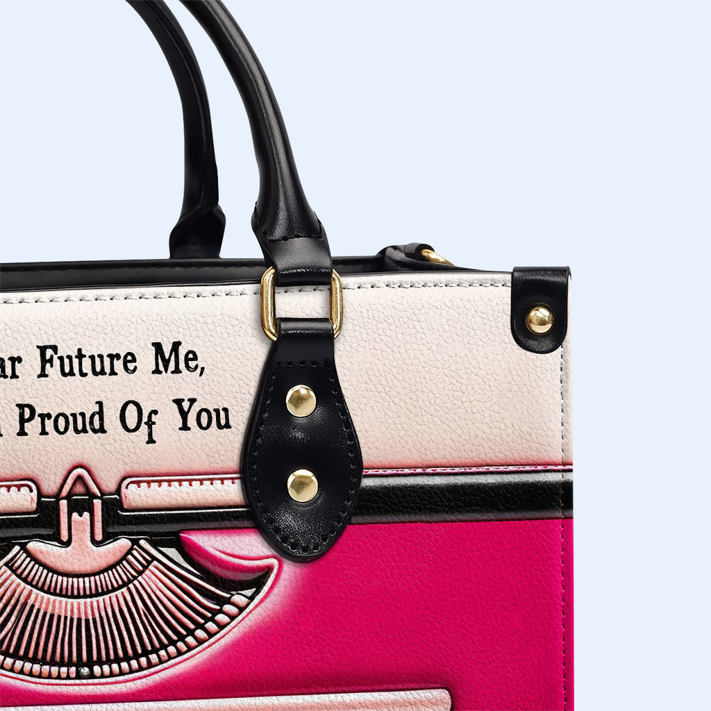 Cher futur moi - Sac à main en cuir personnalisé - DB65