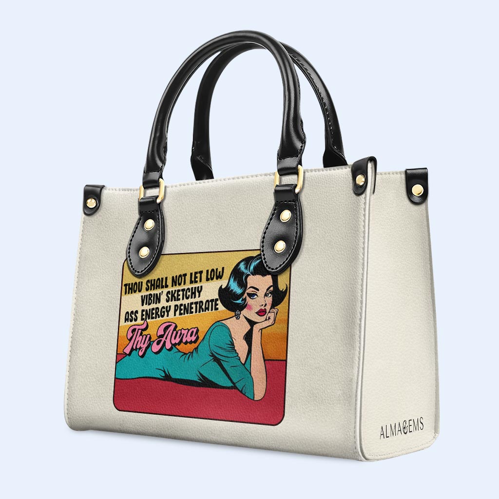 Thy Aura - Personalized Custom Leather Handbag - DB69