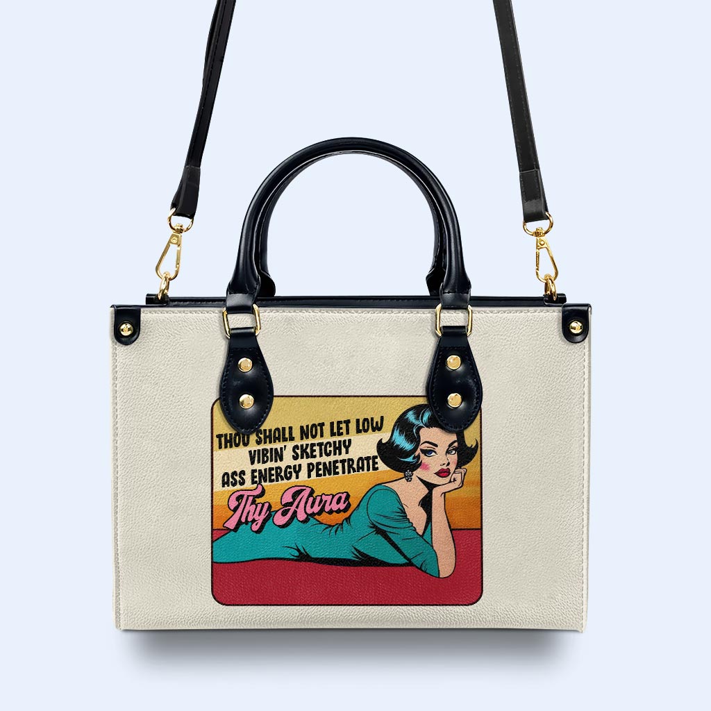 Thy Aura - Personalized Custom Leather Handbag - DB69