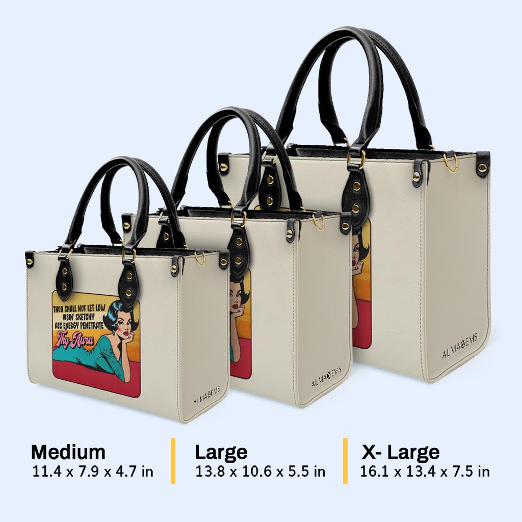 Thy Aura - Personalized Custom Leather Handbag - DB69