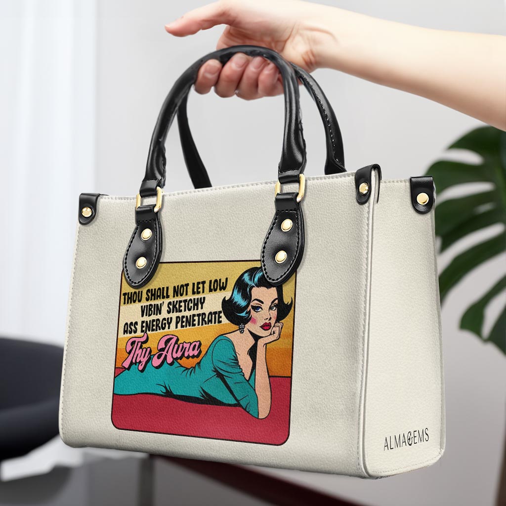 Thy Aura - Personalized Custom Leather Handbag - DB69