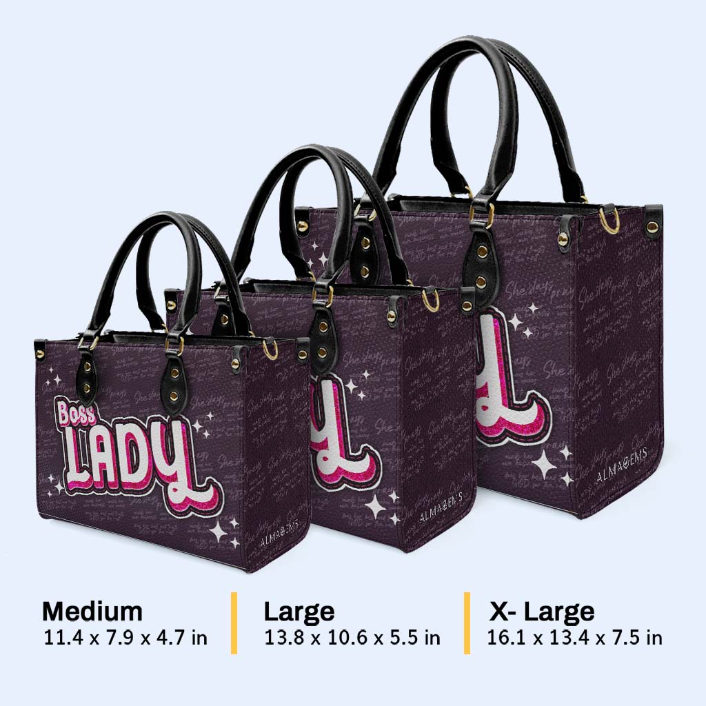 Boss Lady - Sac à main en cuir personnalisé - DB70