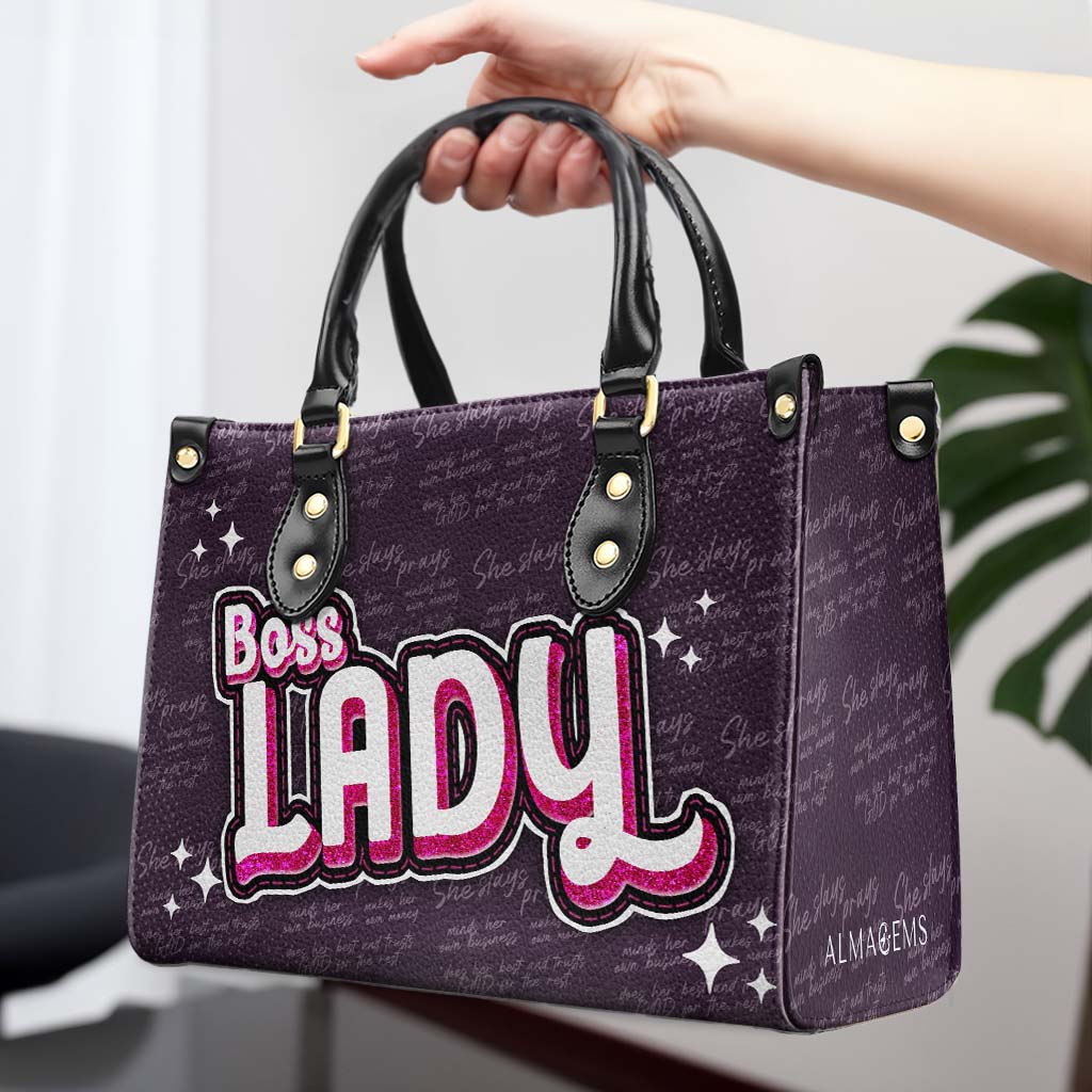 Boss Lady - Sac à main en cuir personnalisé - DB70