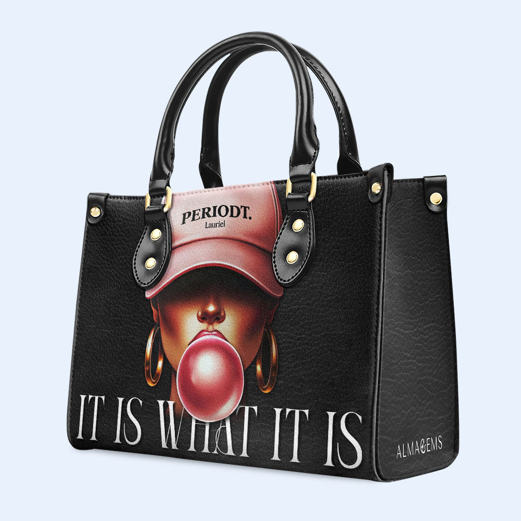 Periodt - Noir - Sac à main en cuir personnalisé - DB73