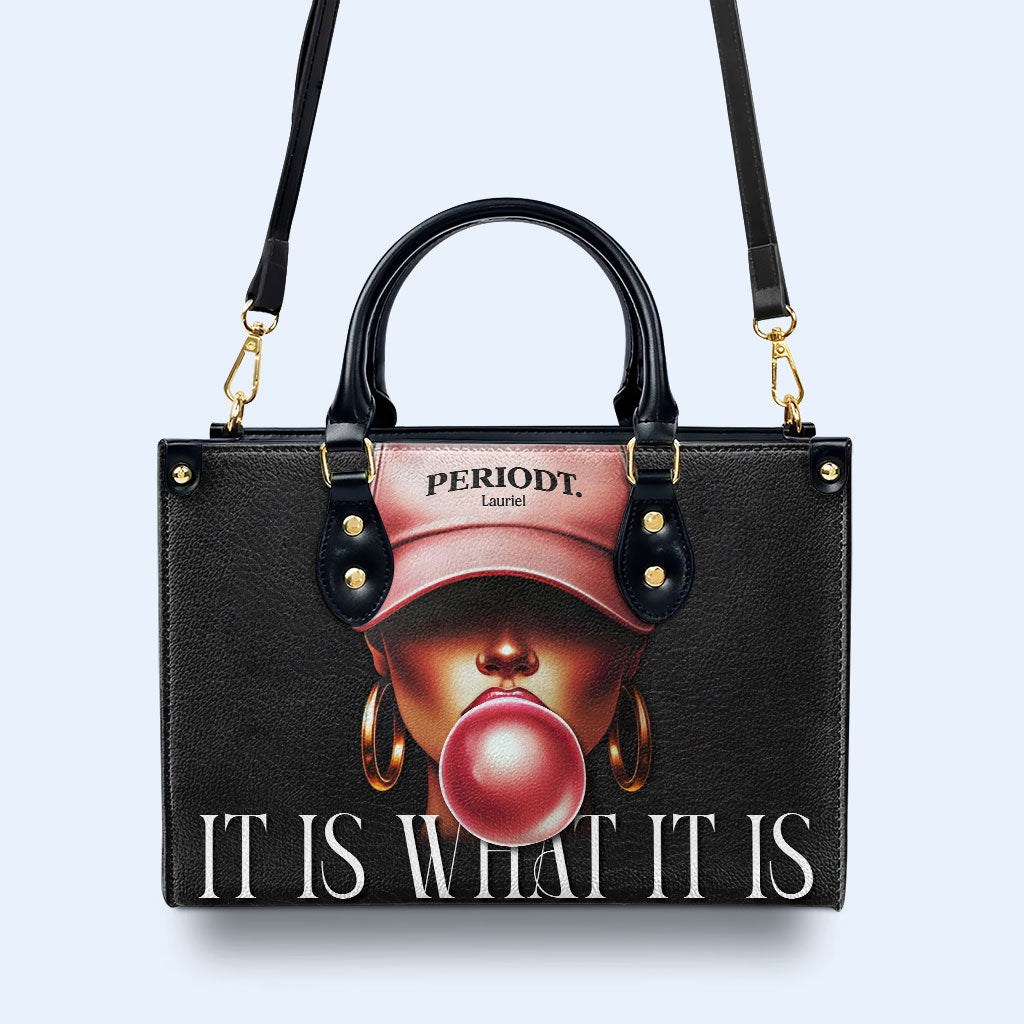 Periodt - Noir - Sac à main en cuir personnalisé - DB73