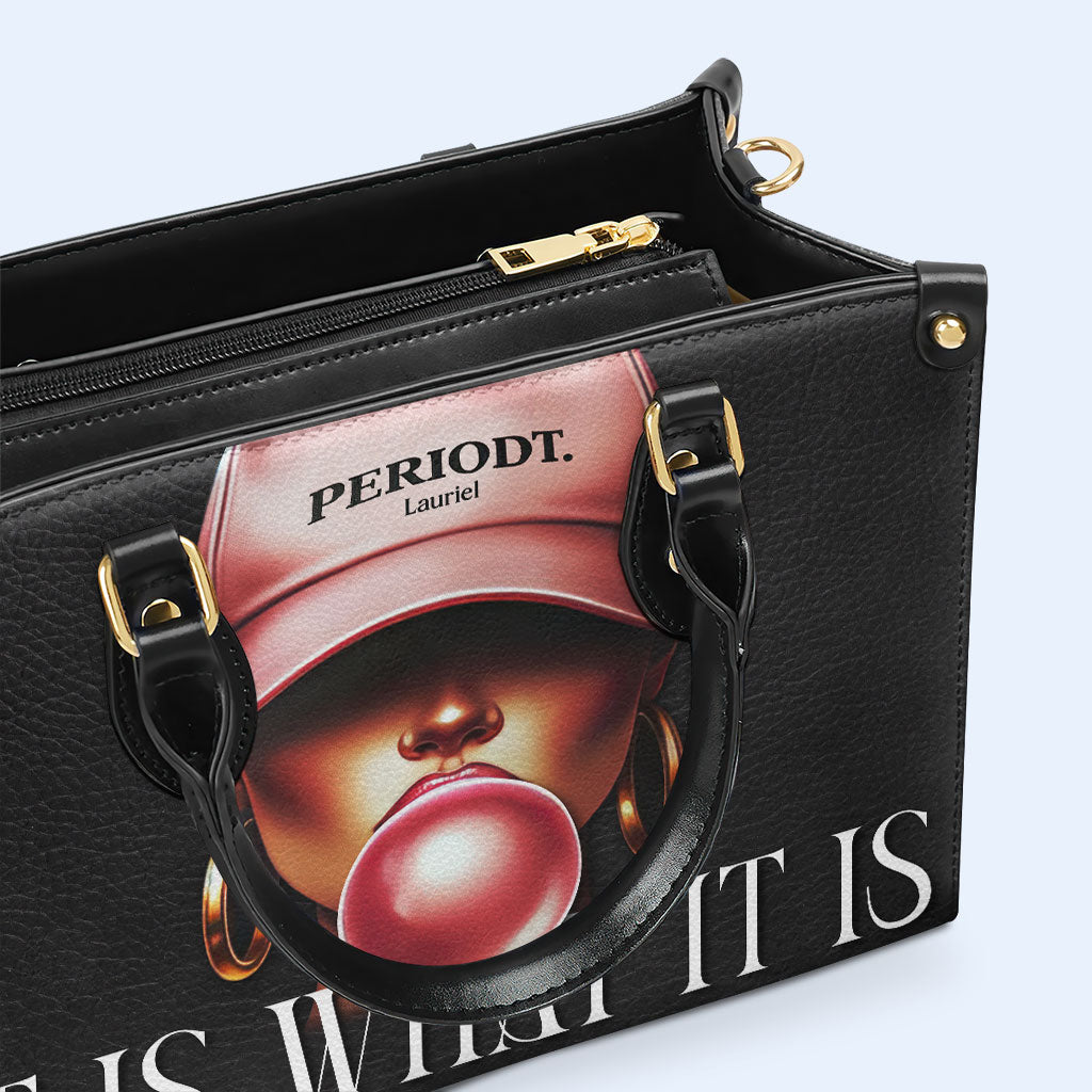 Periodt - Noir - Sac à main en cuir personnalisé - DB73