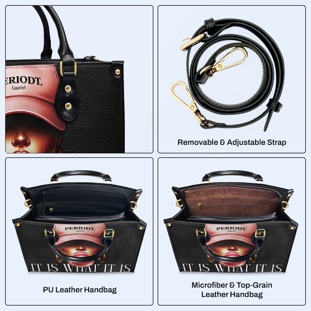 Periodt - Noir - Sac à main en cuir personnalisé - DB73