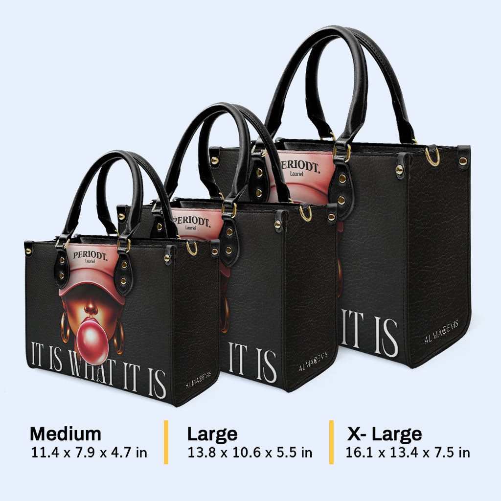 Periodt - Noir - Sac à main en cuir personnalisé - DB73