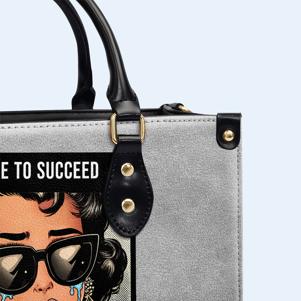 Tengo que triunfar porque me gustan las cosas caras - Bolso de piel personalizado - DB75