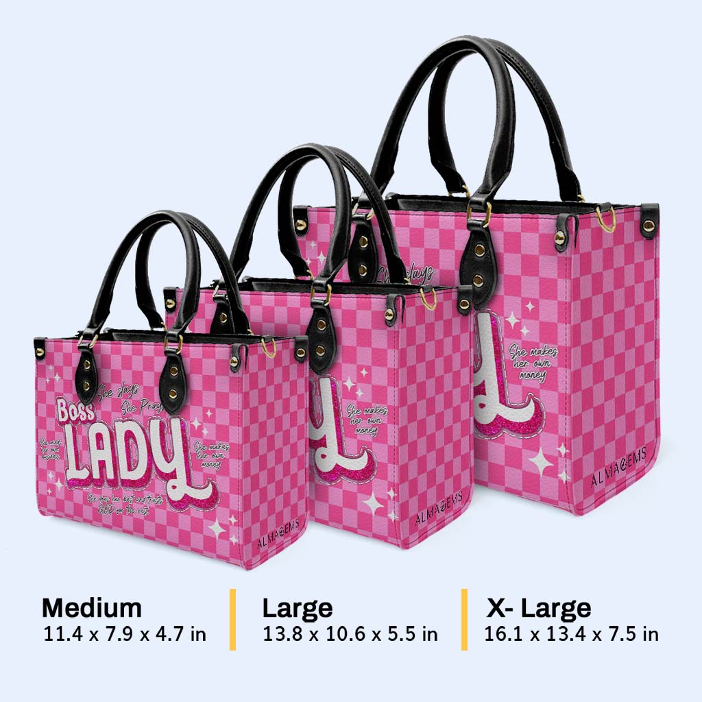 Boss Lady - Sac à main en cuir personnalisé - DB76