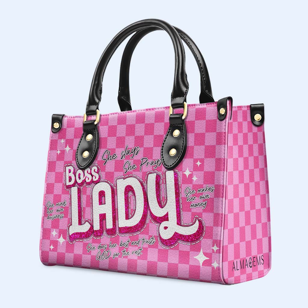 Boss Lady - Sac à main en cuir personnalisé - DB76