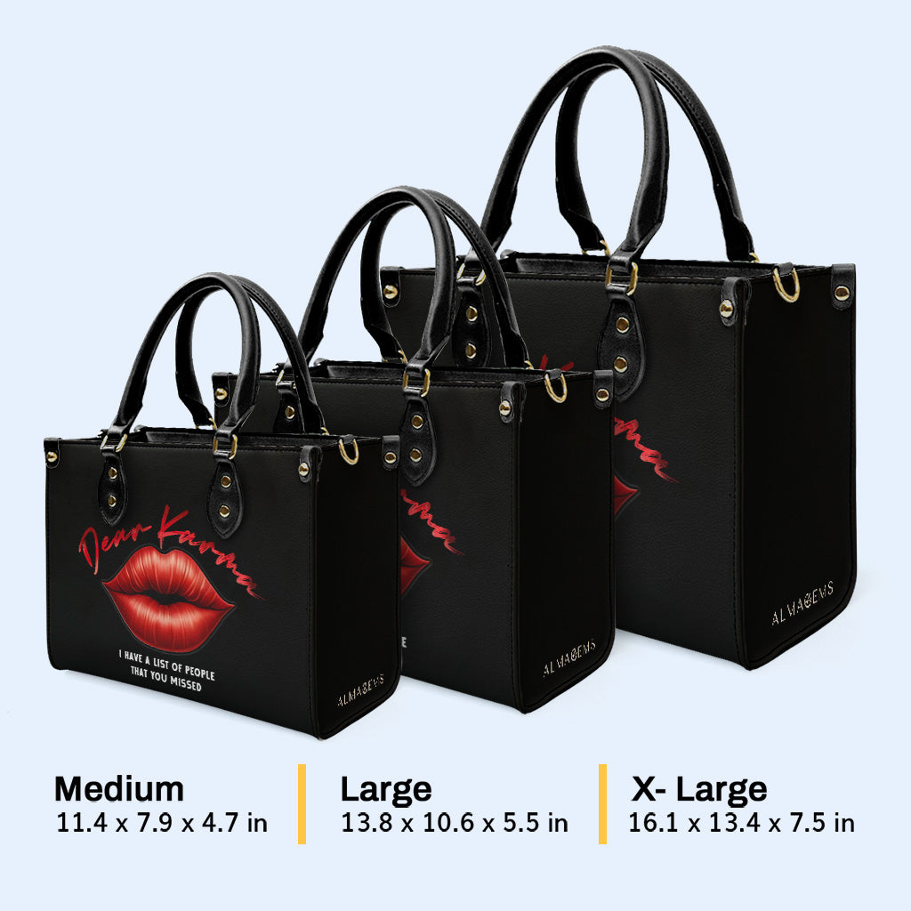 Cher Karma - Sac à main en cuir personnalisé - DB77