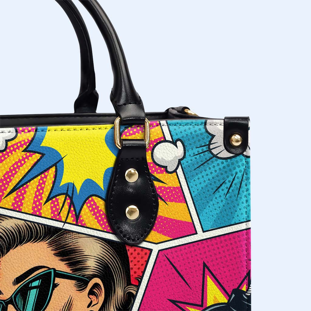 À la poursuite d'objectifs, pas de personnes - Sac à main en cuir personnalisé - DB81