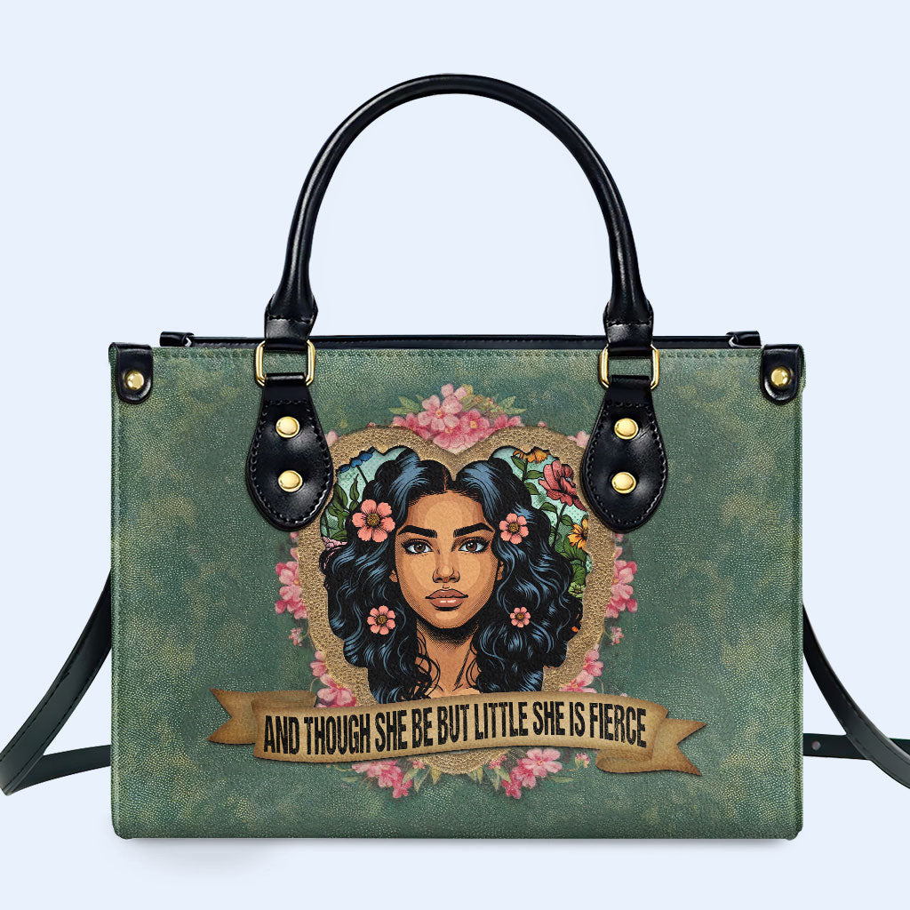 Et même si elle est petite, elle est féroce - Sac à main en cuir personnalisé - DB89