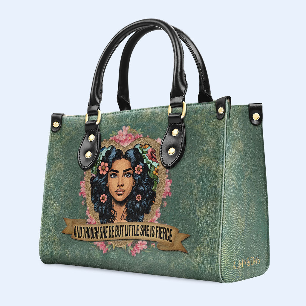 Et même si elle est petite, elle est féroce - Sac à main en cuir personnalisé - DB89