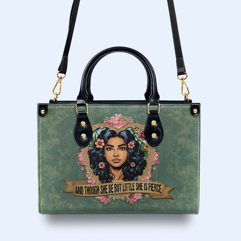 Et même si elle est petite, elle est féroce - Sac à main en cuir personnalisé - DB89