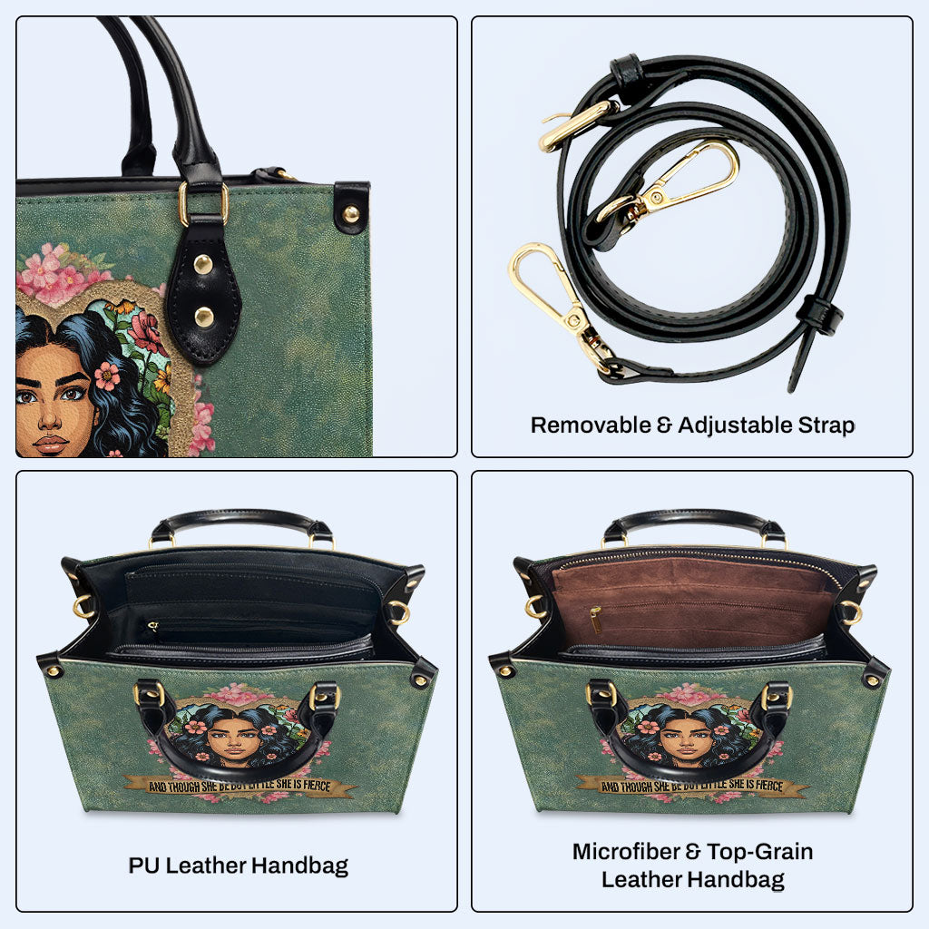 Et même si elle est petite, elle est féroce - Sac à main en cuir personnalisé - DB89