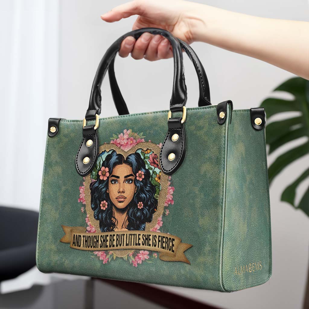 Et même si elle est petite, elle est féroce - Sac à main en cuir personnalisé - DB89