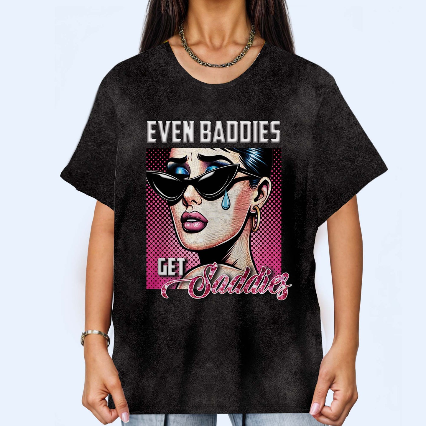Même les méchants sont tristes ! T-shirt unisexe personnalisé imprimé sur toute la surface - DG007_3T