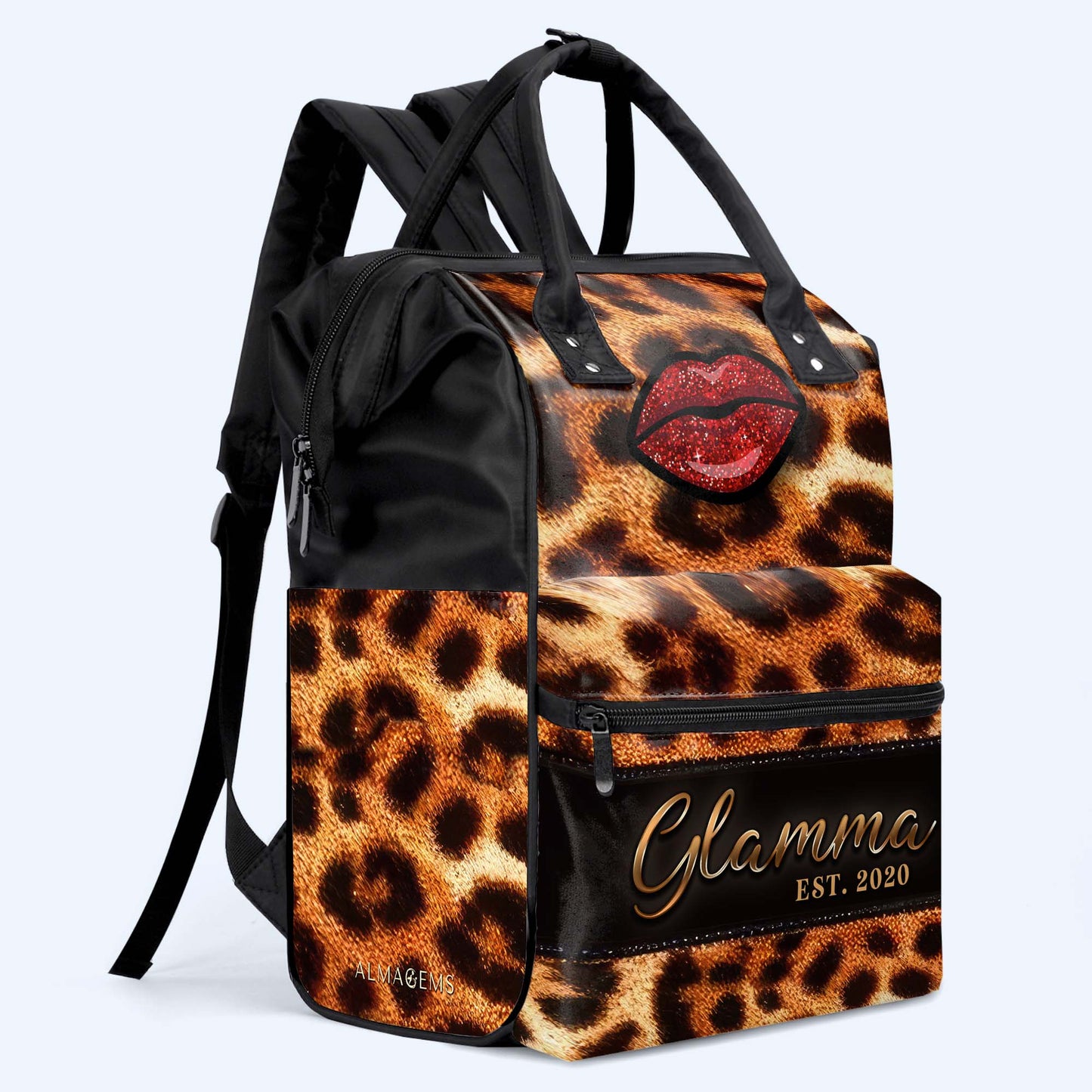 Glamma - Sac à dos de voyage personnalisé en forme de bec de canard - DG007_DKB