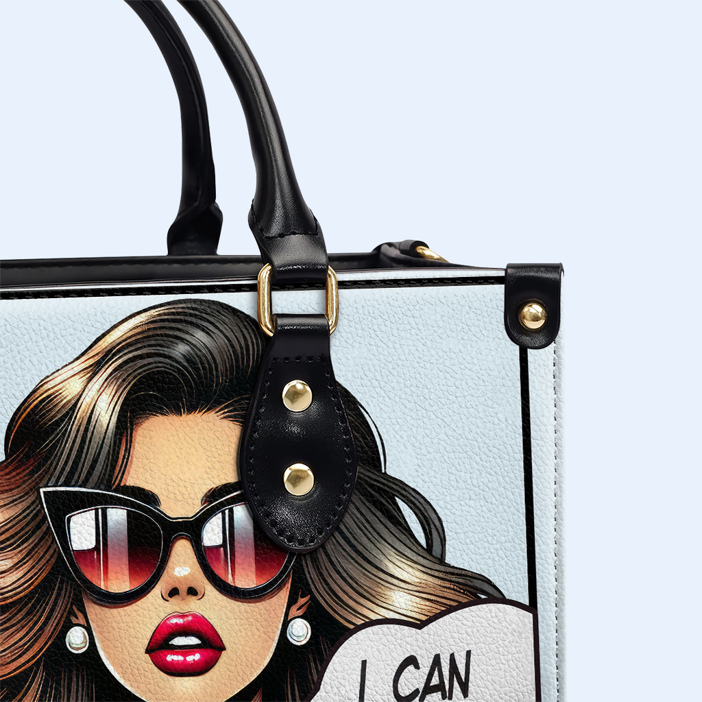 Je peux m'acheter des fleurs - Sac à main en cuir personnalisé spécial - DG022_HB