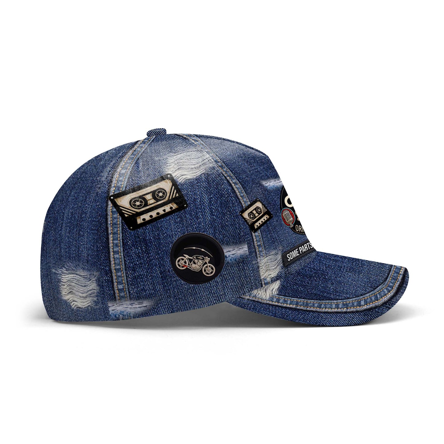 Gorra de béisbol personalizada con estampado completo, fabricada en el original, sin restaurar, con algunas piezas aún en su interior - DG025_BAC